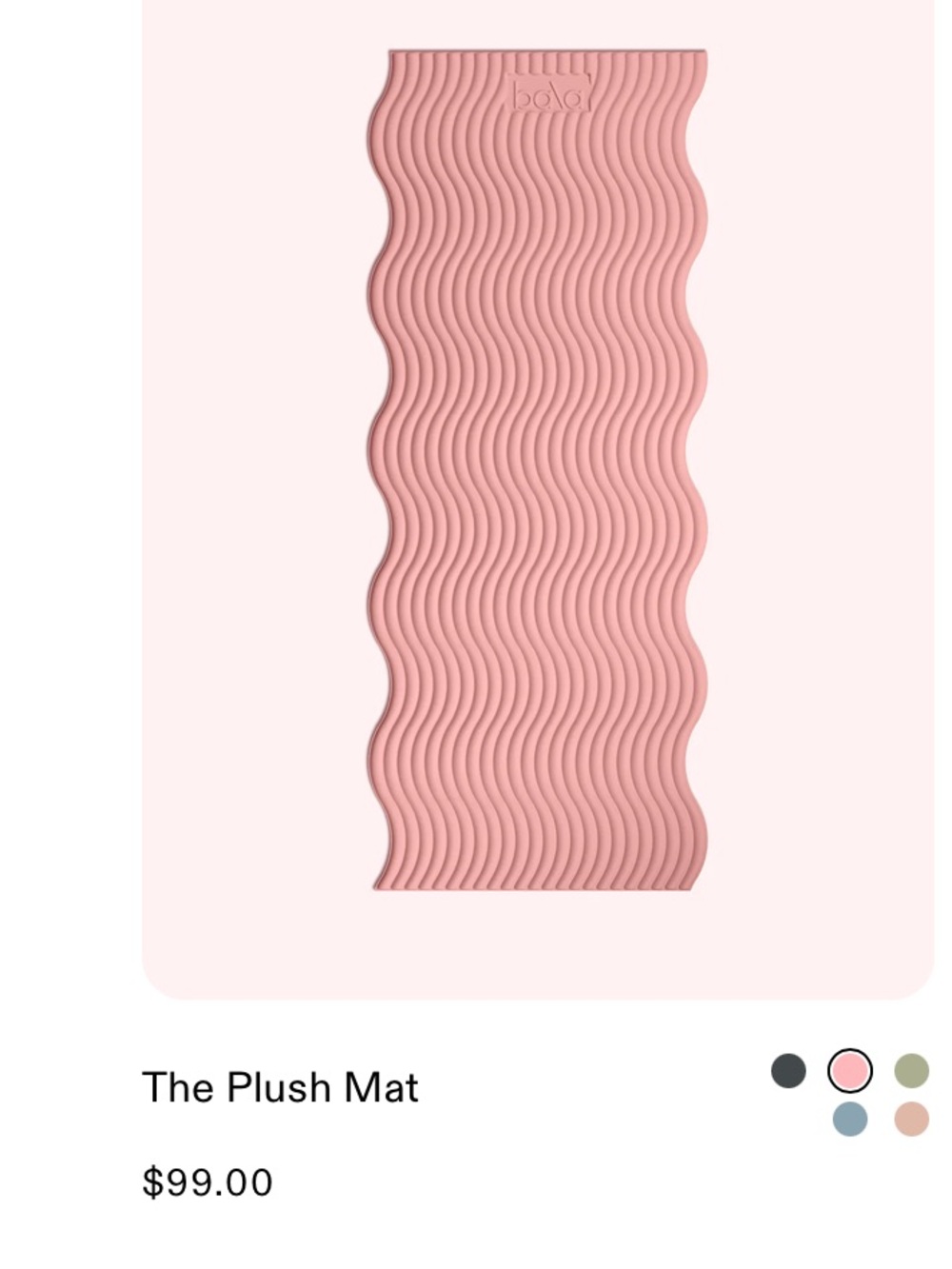 Bala Plush Wave Mat in Dusty Rose plus resistant bands